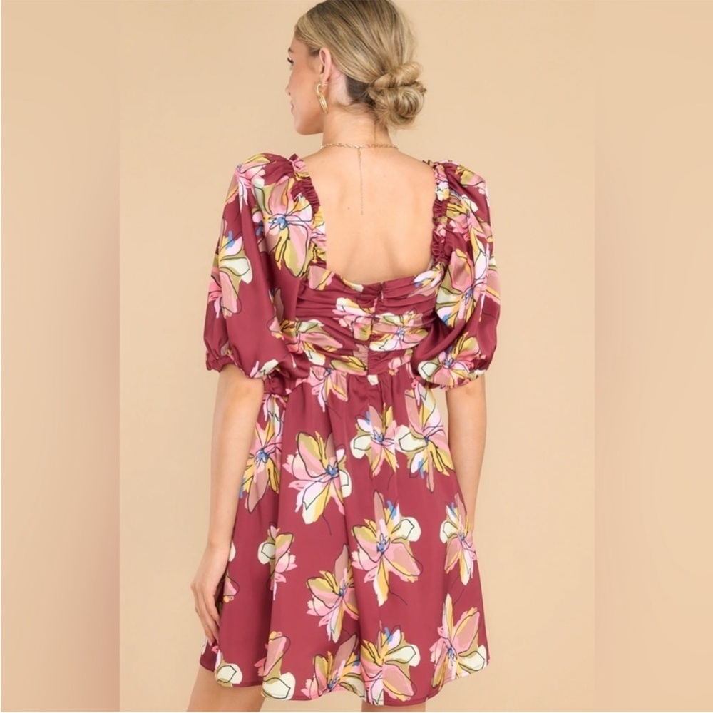 Crosby by Mollie Burch Hunter Puff Sleeve Mini Dress SZ XL NWOT - Picture 2 of 9